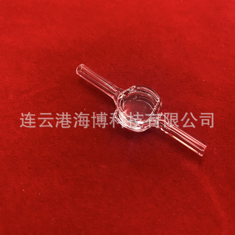 直径25mm透明石英流动比色皿通光气密式光学比色皿