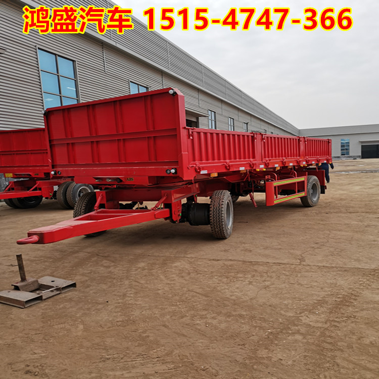 原阳秸秆运输8米栏板半挂车