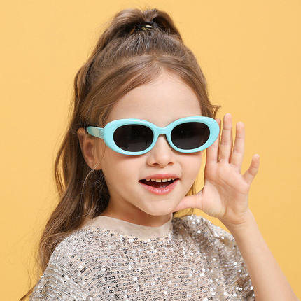 韩版GM儿童太阳镜硅胶防紫外线童偏光墨镜女时尚防晒 7-138