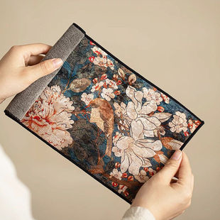 复古风吸水茶巾茶具套装茶桌布干泡巾功夫茶杯垫公家用全棉