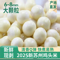 苏州鸡头米新鲜6-8mm大颗粒2斤装2025年新货芡实茨实苏芡豆非手剥