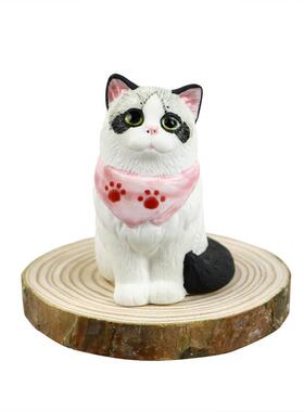 可爱布偶猫陶瓷摆件创意家居饰品小猫公仔办公室玩偶桌面节日礼物