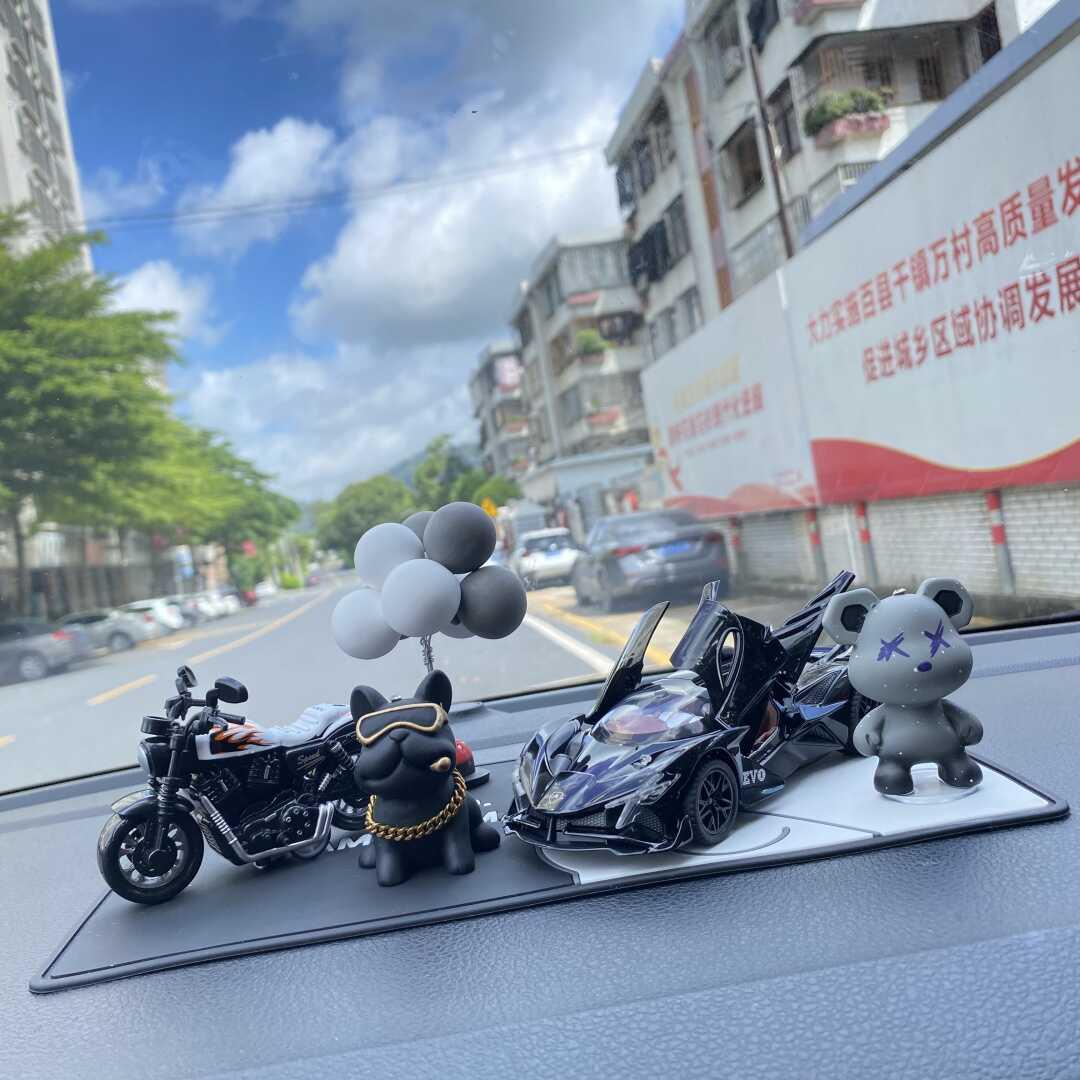 阿波罗太阳神汽车合金模型创意中控台摆件车载高档太阳能飞机摩托