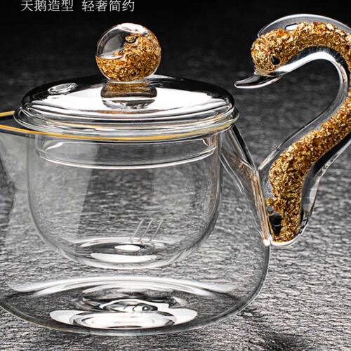 玻璃公道杯三件套2025新款高档茶漏组合金边装饰过滤杯分茶器茶具
