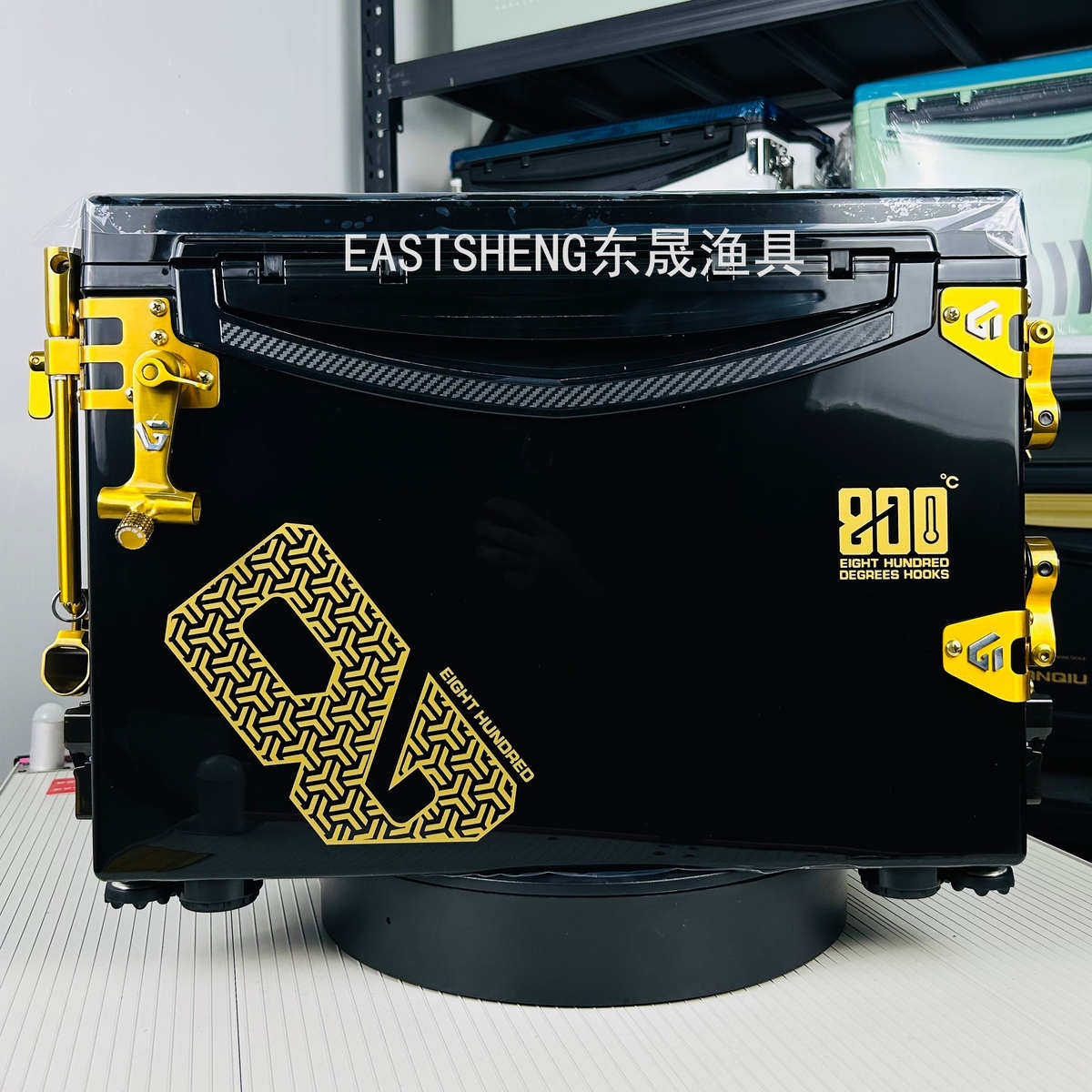 800度捌佰度新款黑坑钓箱H3000高坐姿带升降脚多功能钓鱼箱垂钓