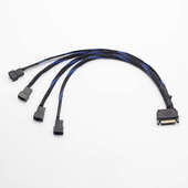 风扇转接线风扇集线器扩展 电源转风扇供电 SATA转小3 4Pin风扇线