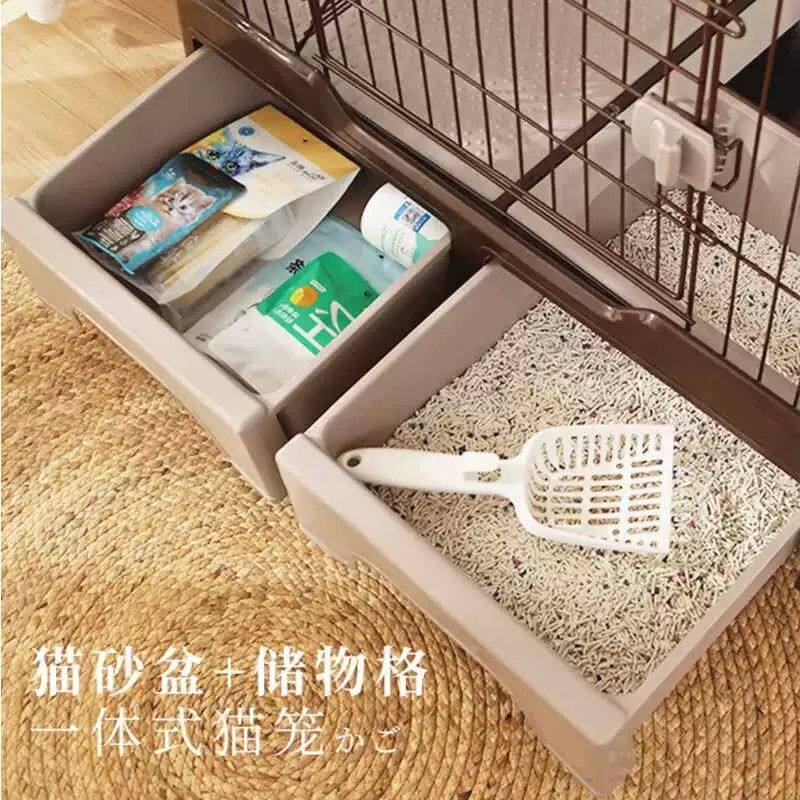 猫笼家用猫咪室内别墅超大自由空间三层带厕所猫窝猫砂盆一体笼子