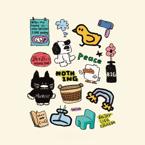 iphone17手机贴纸小狗果冻贴