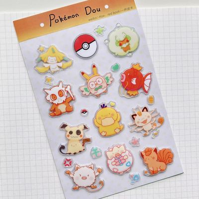 宝可梦mini丘咕卡果冻贴纸