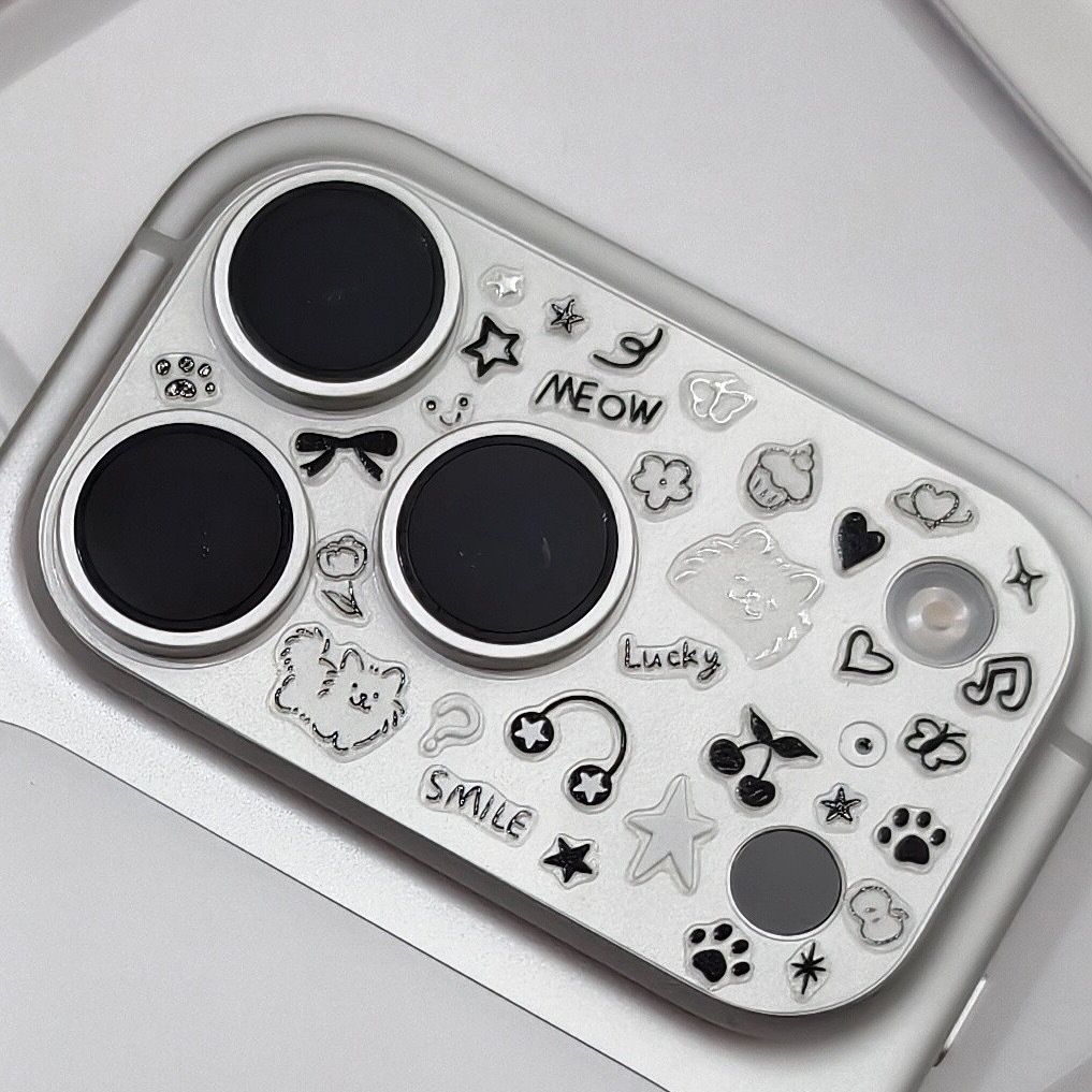 小红书萨摩耶微笑线条小狗猫咪