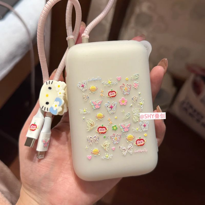 可爱ins美甲星星贴纸充电宝装饰
