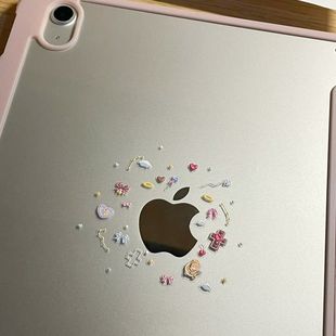 韩国ins天使美甲贴纸可爱小熊diy浮雕立体贴纸巴洛克小熊平板装饰