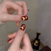 白色镂空蝴蝶发光金色蝴蝶五角星克罗芯美甲贴纸定制镂空拍拍贴纸