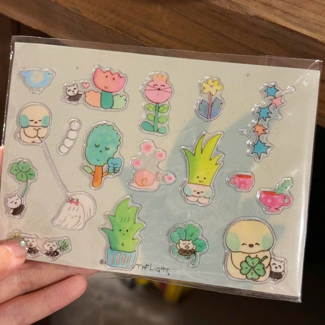 春日气息可爱植物手绘插画ins果冻贴纸高颜值diy电脑平板手机装饰