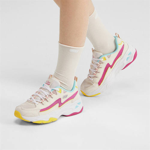 Skechers斯凯奇老爹鞋女鞋熊猫鞋闪电老爹鞋运动休闲鞋896024
