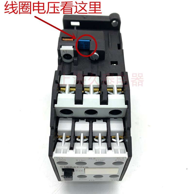 3TF交流接触器3TF4322-0X 2NO+2NC 3TF43 22-OX 22E 电流22A