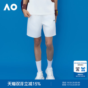 AO澳网运动短裤男女同款网球跑步健身裤子休闲宽松梭织中裤春新款