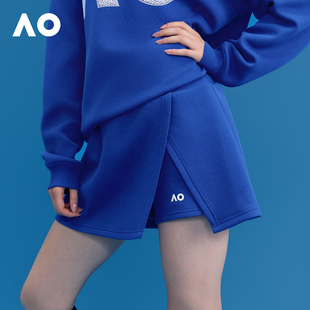 AO澳网运动半身裙网球裙训练健身短裙基础开衩卫裙防走光女短裙