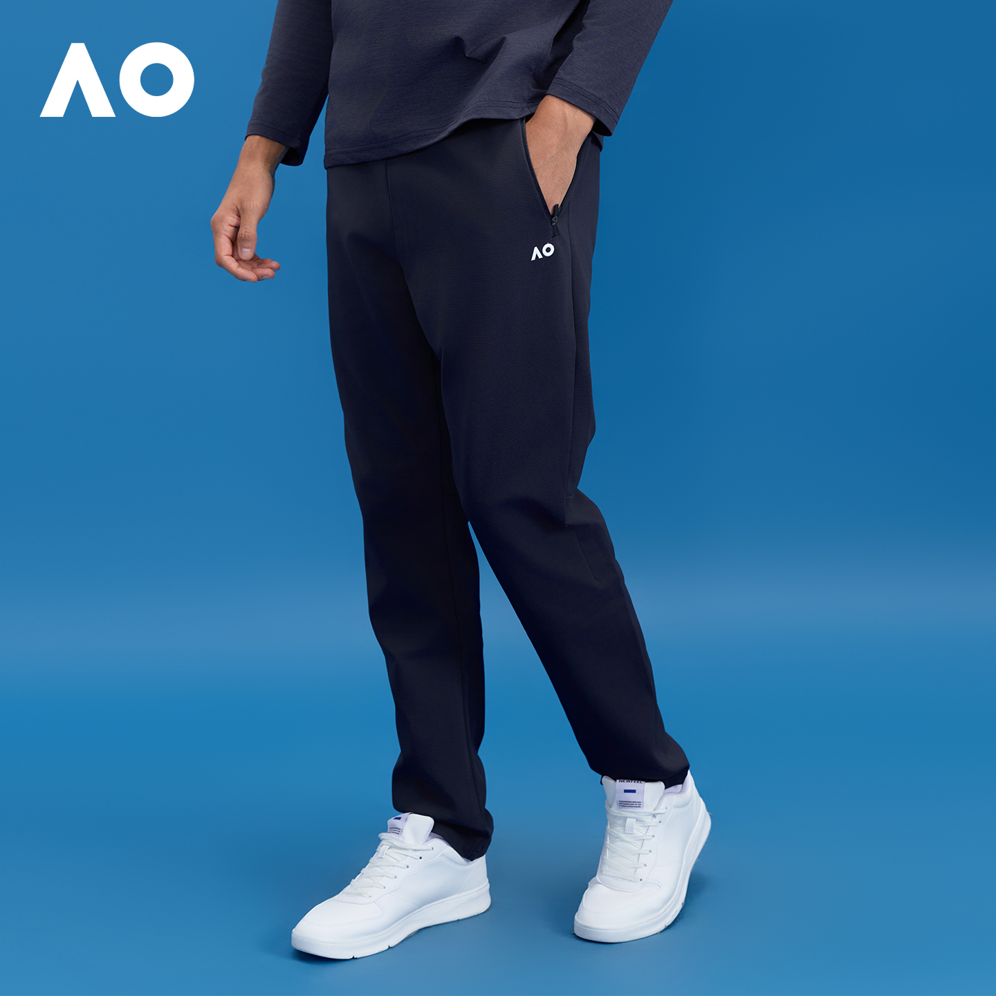 AO澳网秋季新款速干防风运动长裤