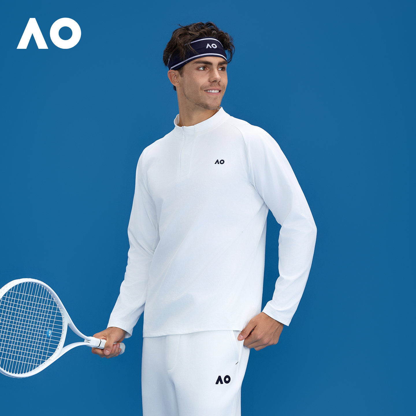 AO澳网运动卫衣速干卫衣男网球服