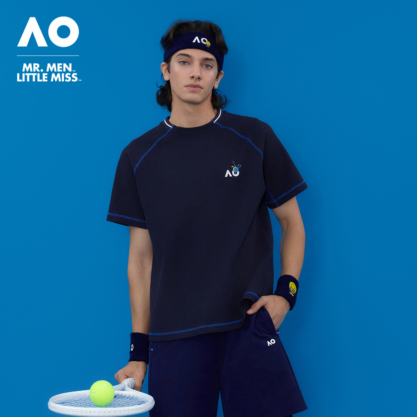 AO澳网MMLM联名26年新款华夫格撞色线迹T恤运动T恤男网球服训练服,运动服/休闲服装,运动T恤,淘宝优惠券,粉丝福利购,淘宝优惠卷