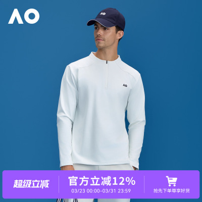 AO澳网加绒防风蓄热运动T恤