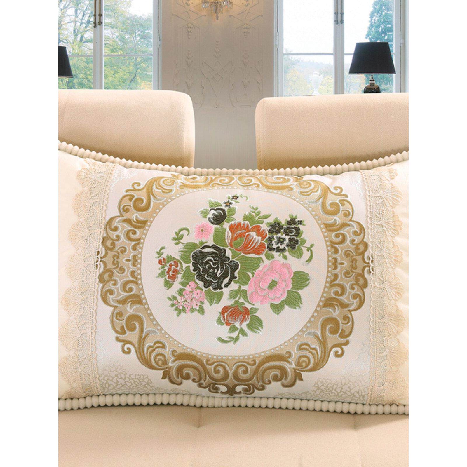 欧式沙发靠垫矩形5070枕头枕套客厅床头靠垫6080家用大腰枕