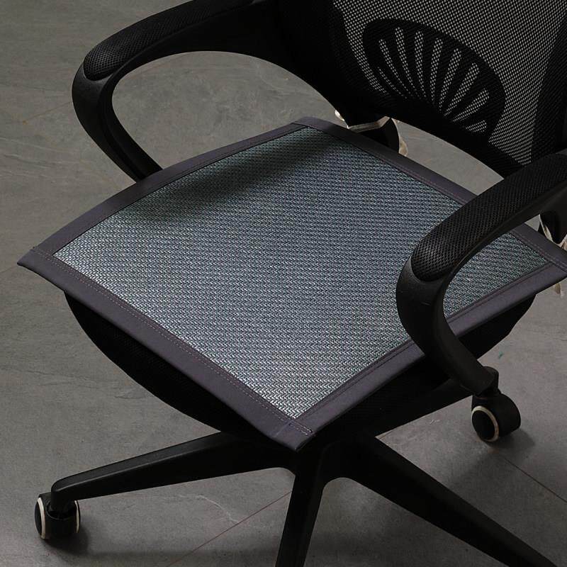 凉席冰丝坐垫椅垫夏季夏天款防滑办公室电脑椅凉垫藤席单人沙发垫