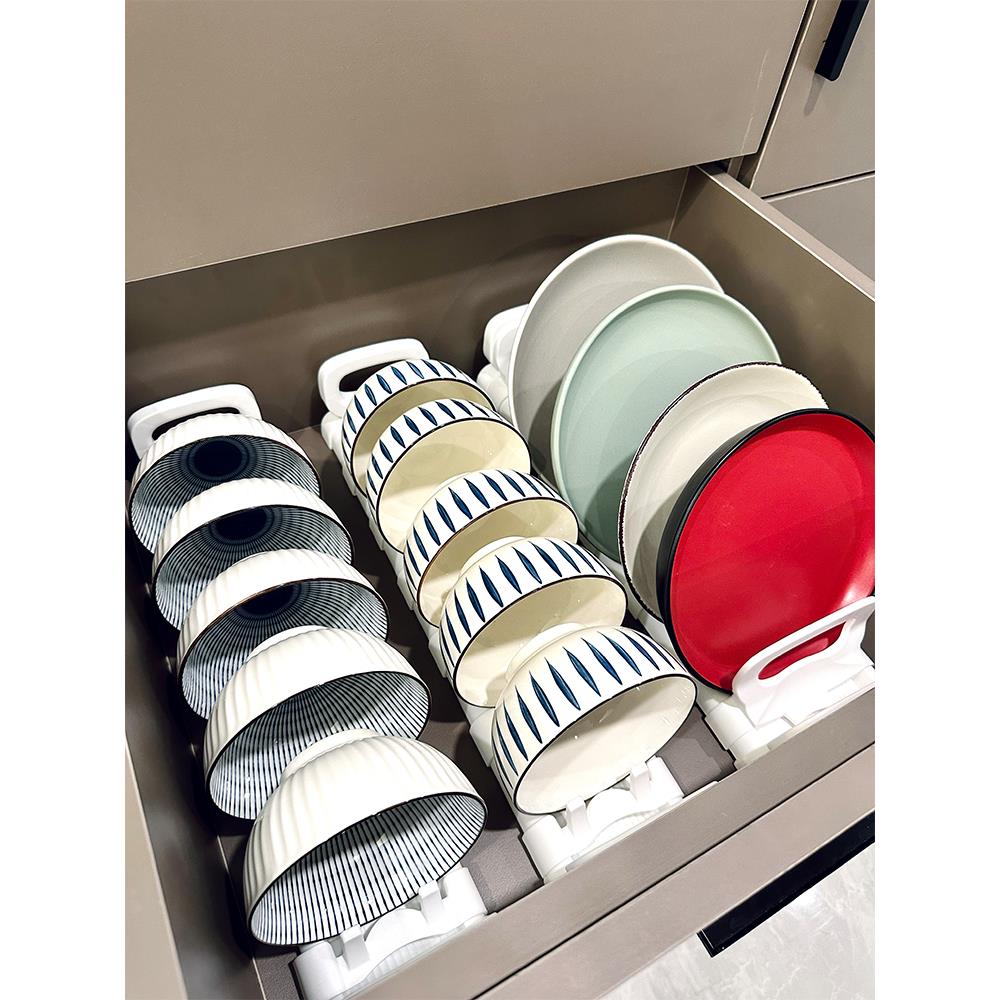 碗碟收纳沥水置物架厨房碟子盘子水槽收纳架家用台式碗柜放碗托架