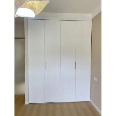 特价实木复合折叠移门纯平板无造型简约风格开放式衣柜门折叠平移