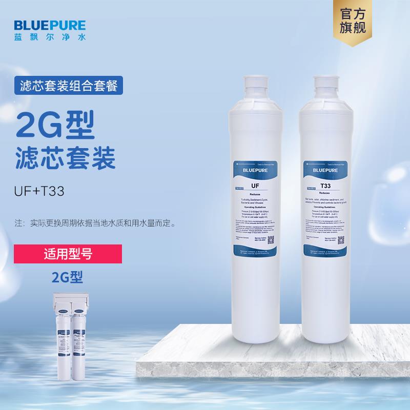 蓝飘尔净水器2G滤芯UF超滤膜T33滤芯全套组合装滤芯配件耗材