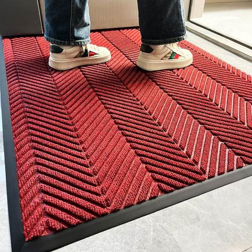 红色入户门新款地垫户外门口地毯门外高级室外免洗脚垫防滑门垫