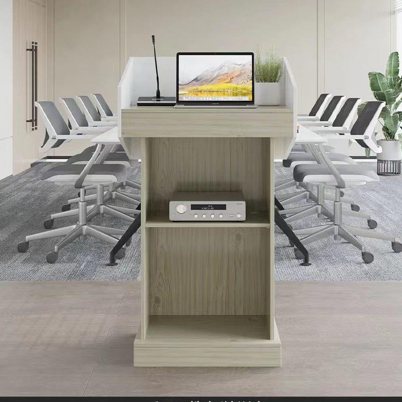 迎宾台主持台台导购咨客讲台演讲台发言台简约现代司台桌接待台仪