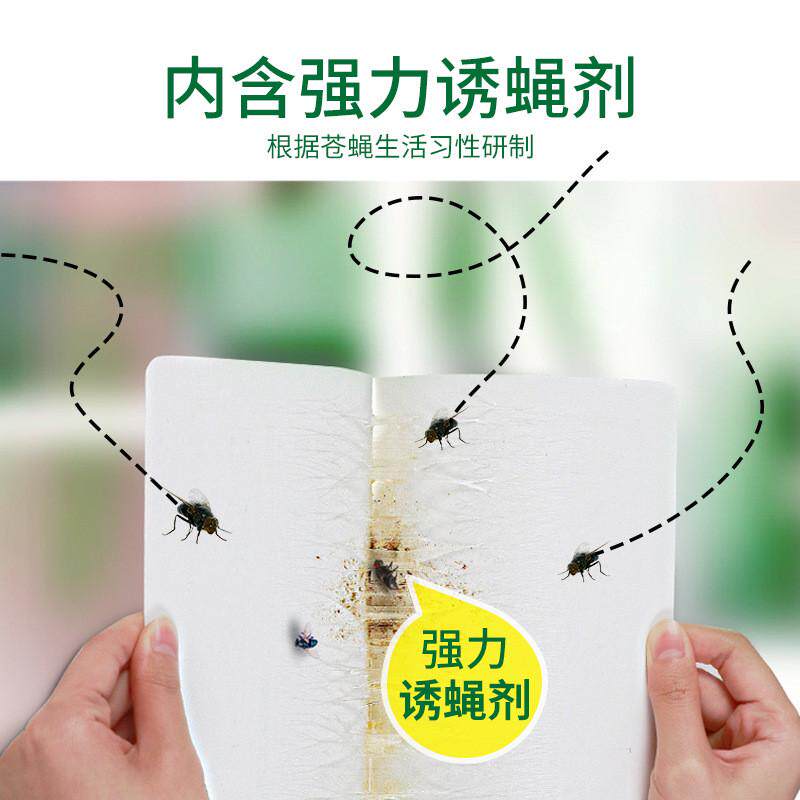 达豪粘蝇板加大50片家用商用苍蝇贴苍蝇克星强力灭蝇纸捕蝇胶