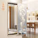 家用超薄隐藏式 全身镜推拉九鱼图可关闭暗藏镜子简约隐形穿衣镜
