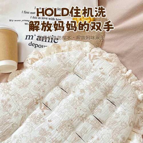 婴儿车垫子秋冬丸丫t6坐垫遛娃神器坐垫通用推车棉垫加厚护脊坐垫
