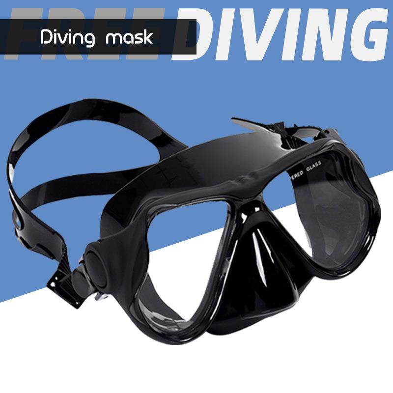 亚马逊潜水镜装备成人液态硅胶钢化玻璃游泳眼镜近视磨砂浮潜面罩