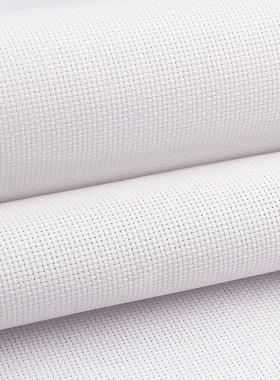 十字绣布14CT小格白色纯棉十字绣布DIY色织刺绣刺绣布手工