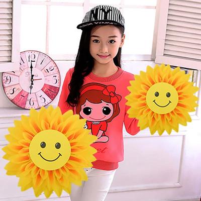 笑脸向日葵道具花幼儿园运动会开幕式道具儿童表演舞台道具太阳花
