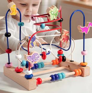 早教忙碌百宝箱七面体绕珠益智玩具六面体开心农场八面体婴儿宝宝