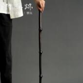 竹禅迹 登山手杖绅士年轻把玩防滑爬山杖玩轻便拐棍 筇竹拐杖