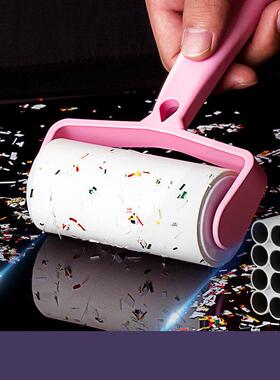 粘毛器可撕式黏尘纸粘毛衣服滚筒去毛刷除毛刷卷纸吸毛器毡沾毛器