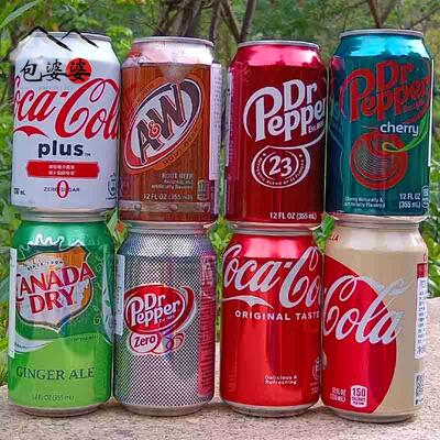 Dr pepper root beer樱桃车厘子可乐树根啤碳酸饮料 零度胡椒博士