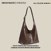 URCIO RUCKY品牌韩国新款 通勤托特包女大容量软皮大包单肩斜挎包
