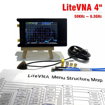 23年款 4寸屏幕LiteVNA 64 6Ghz矢量网络分析仪天线短波 MF HF VH