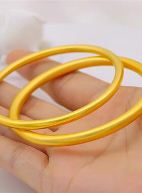 古法传承沙金手镯女款彷