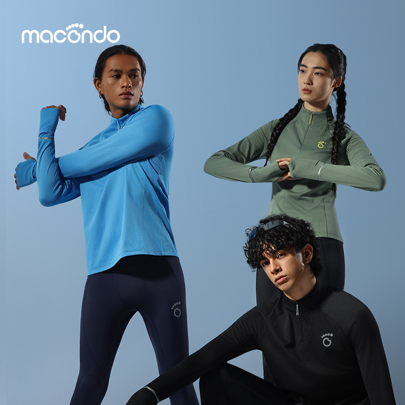 马孔多半开拉链长袖3代T恤4代