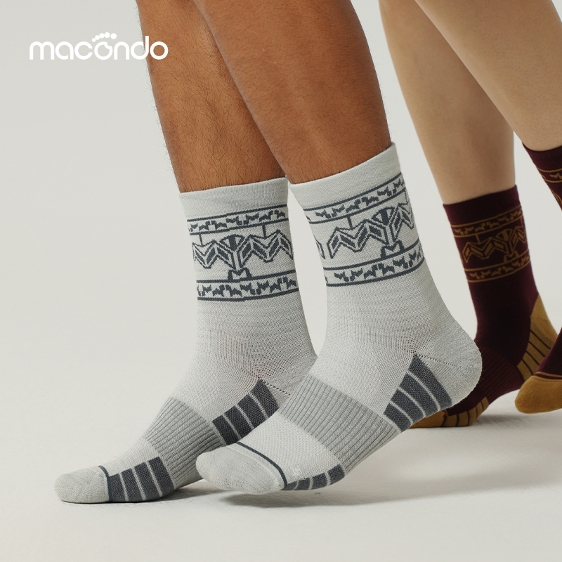 马孔多25秋冬新款跑步羊毛袜