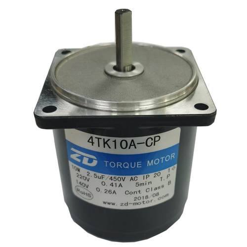 ZD中大现货绕塑料袋力矩电机4TK10A-CP绣花机械光轴堵转减速马达