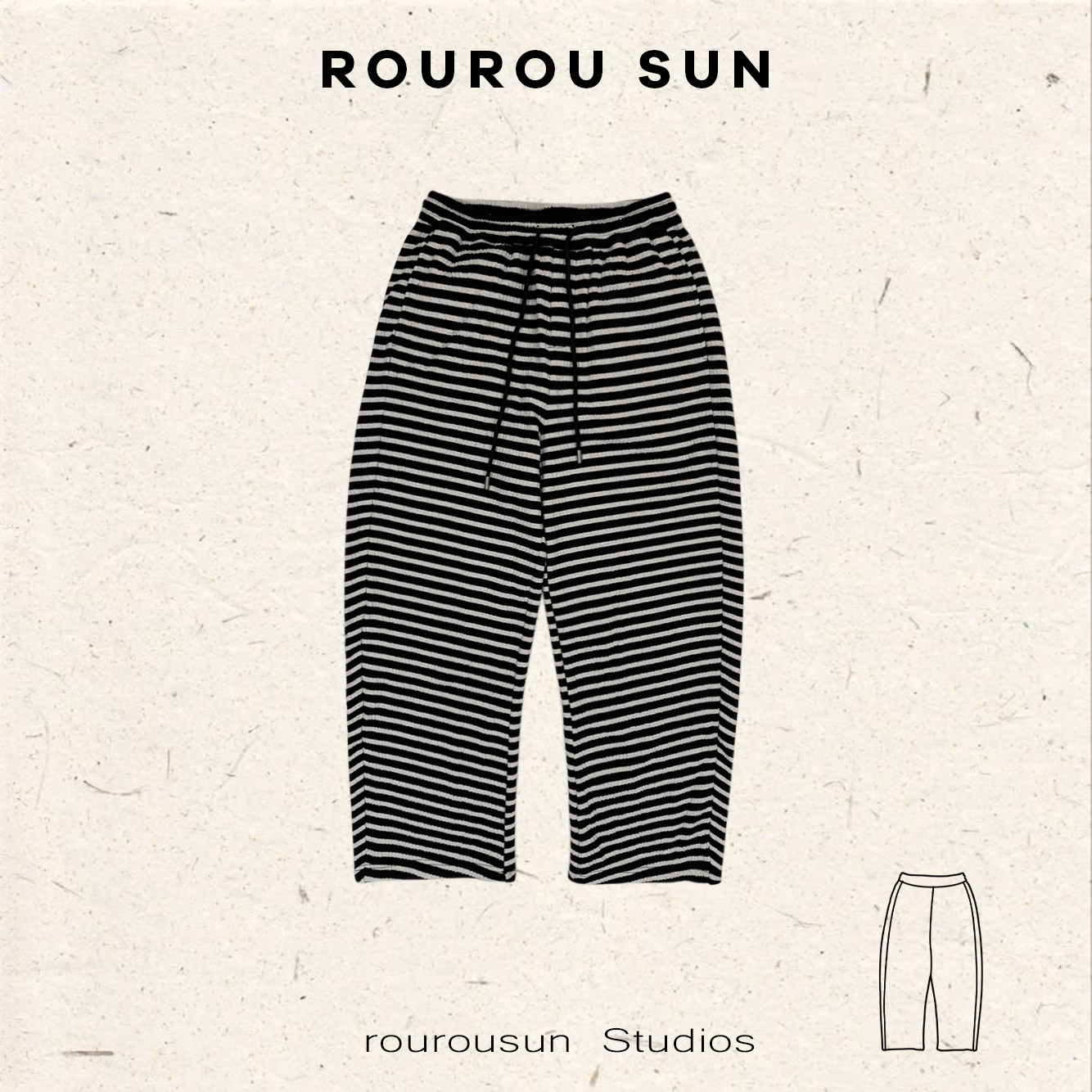 29718新款女装韩版条纹复古百搭慵懒风宽松长裤,女装/女士精品,休闲裤,淘宝优惠券,粉丝福利购,淘宝优惠卷